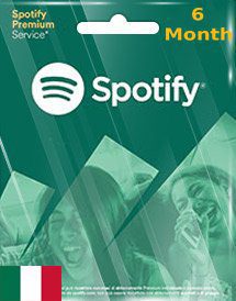 Spotify Gift Card (IT) - 6 Month